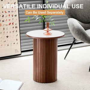 Duo Nordique | Duo de tables basses gigognes rondes, style scandinave