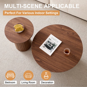 Duo Nordique | Duo de tables basses gigognes rondes, style scandinave