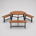 Cabanon | Table de pique-nique en acacia massif 6 personnes