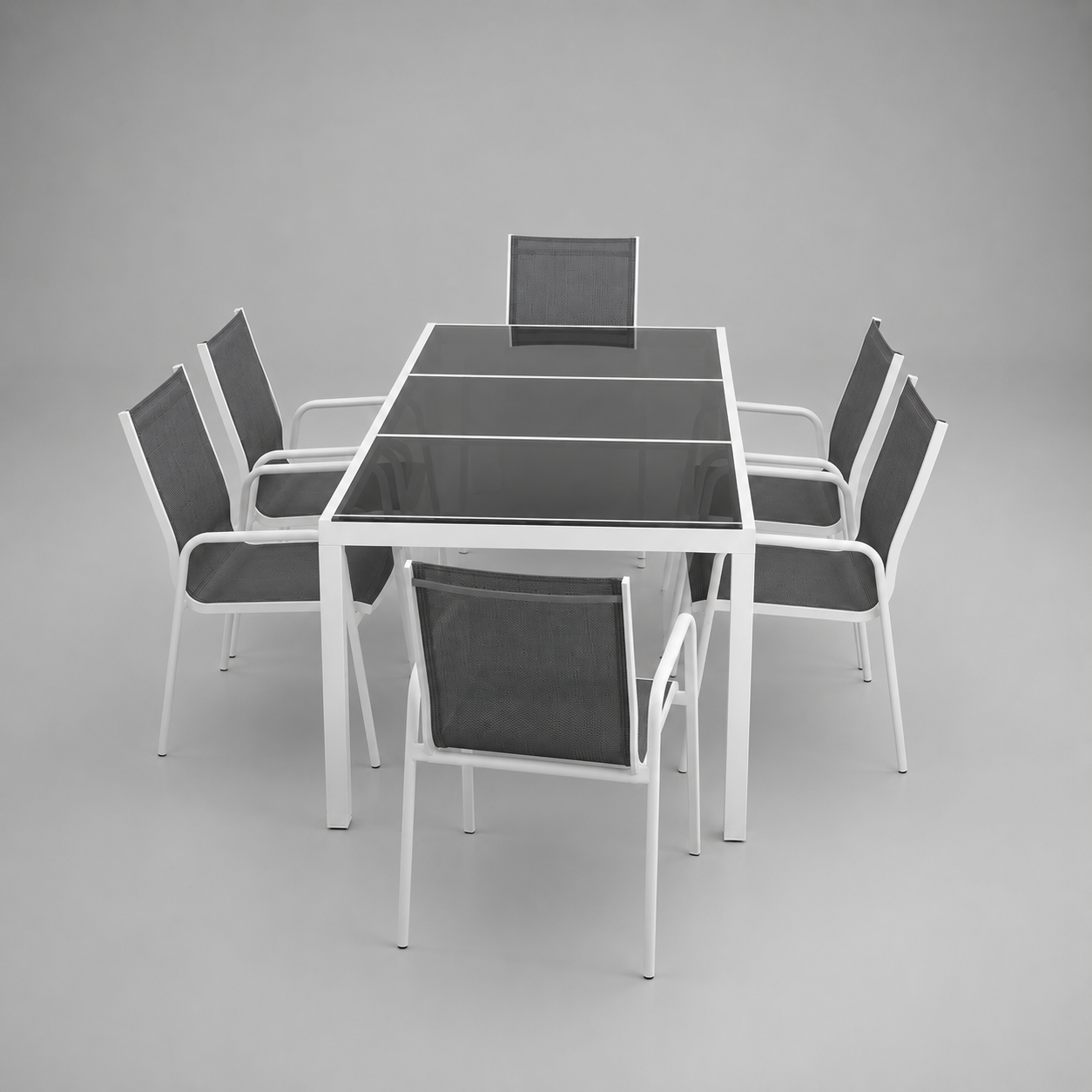 Prestige | Ensemble repas extérieur six assises.