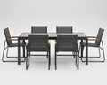 Convivio | Ensemble repas extérieur six fauteuils.