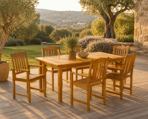 Aurelia - Chaises de jardin en acacia massif, lot de 2