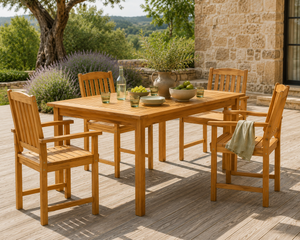 Aurelia - Chaises de jardin en acacia massif, lot de 2