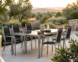 Portofino - Fauteuils de jardin aluminium, lot de 2
