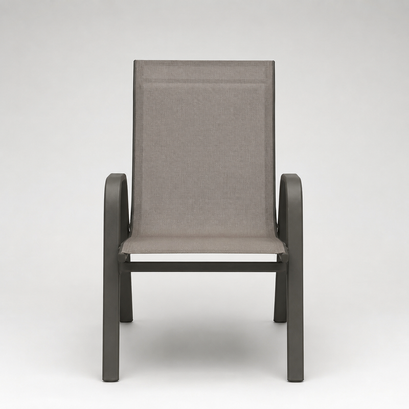 Mistral - Chaises de jardin empilables textilène, lot de 4