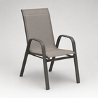 Mistral | Ensemble de quatre chaises empilables teslin.