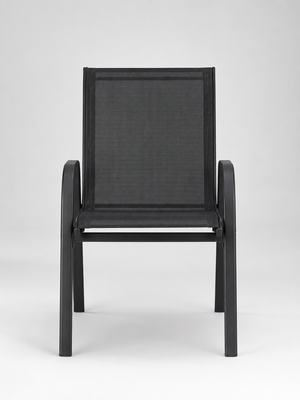 Casseline - Chaises de jardin empilables teslin, lot de 4