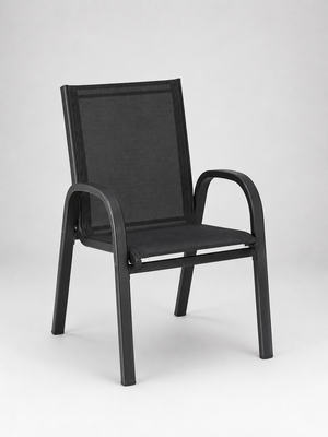 Casseline - Chaises de jardin empilables teslin, lot de 4