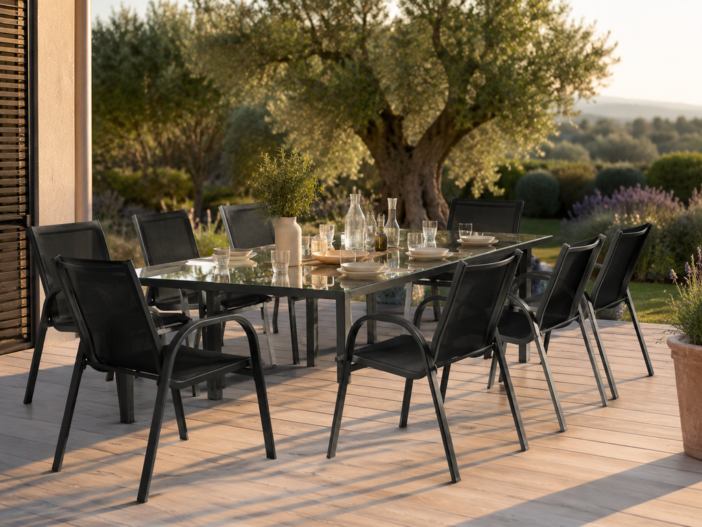 Casseline | Ensemble de quatre chaises en teslin.