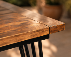 Bastide - Table de jardin en acacia massif 180cm, 6 à 8 personnes