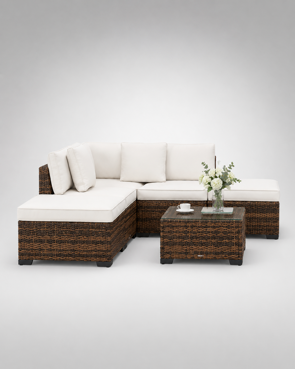 Astral | Canapé d'Extérieur avec Coussins et Table Basse