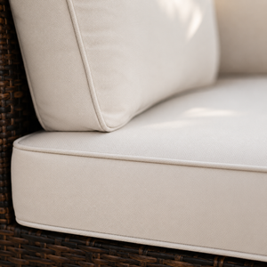 Astral - Canapé de jardin modulaire avec table basse verre trempé