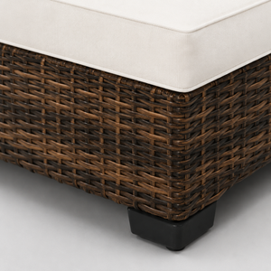 Astral - Canapé de jardin modulaire avec table basse verre trempé