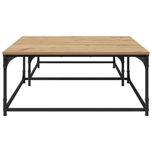 Artisanale | Duo de tables basses gigognes en bois et acier