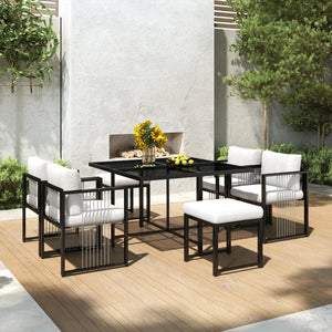 Coussins polyester hydrofuge des fauteuils de jardin Séville