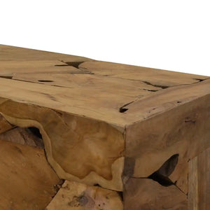Teck | Table basse en teck véritable, finition huilée, fait main