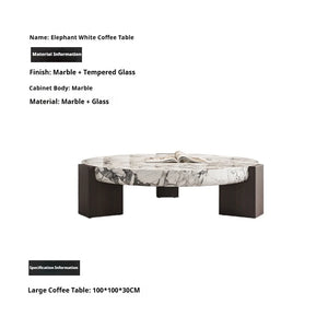 Prestige | Duo de tables gigognes rondes en marbre véritable et bois, sur-mesure