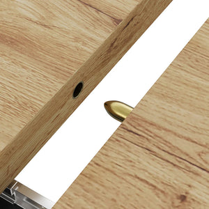 Clarté | Table de salle à manger en bois extensible avec éclairage LED intégré