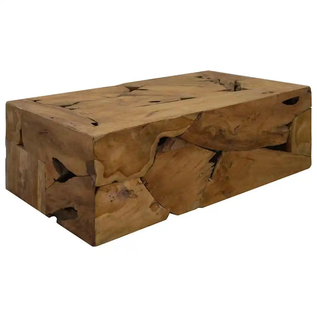 Teck | Table basse en teck véritable, finition huilée, fait main