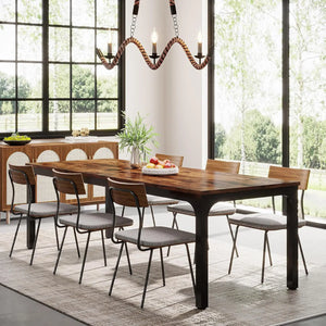 Manufacture | Grande tavolo da pranzo in legno, stile industriale patinato