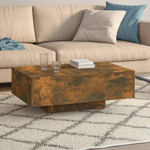 Fumée | Mesa de centro de madera, tono ahumado, diseño moderno