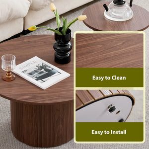 Duo Nordique | Duo de tables basses gigognes rondes, style scandinave