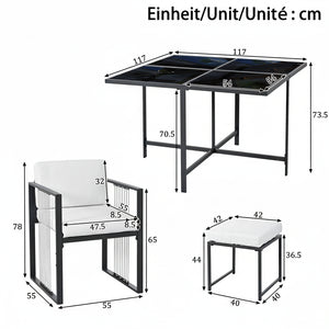 Fauteuil de jardin Séville tressé vu de près