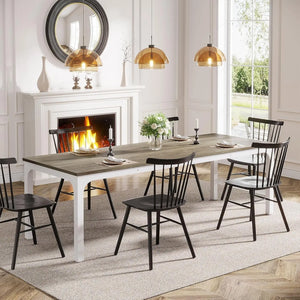 Manufacture | Grande tavolo da pranzo in legno, stile industriale patinato