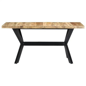 Manguier | Table de salle à manger en bois de manguier massif, style industriel