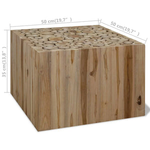 Teck | Table basse en teck véritable, finition huilée, fait main