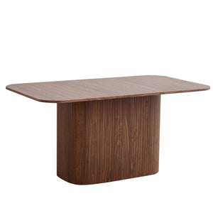 Stockholm | Table de salle à manger en bois, style scandinave, base ondulée