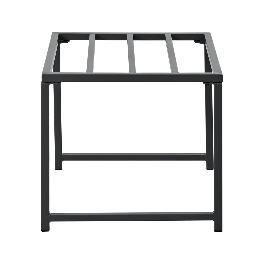 Séville | Ensemble repas 7 pièces, 4 fauteuils cordés et 2 poufs, table verre trempé