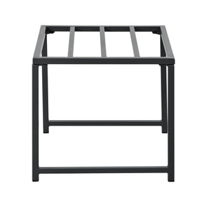 Séville | Ensemble repas 7 pièces, 4 fauteuils cordés et 2 poufs, table verre trempé