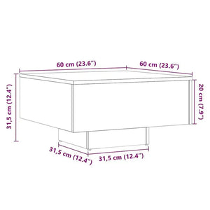 Vieux Bois | Table basse en bois avec rangement, finition patinée