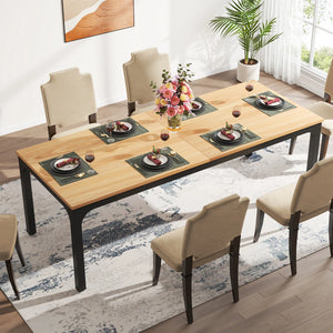 Manufacture | Grande tavolo da pranzo in legno, stile industriale patinato