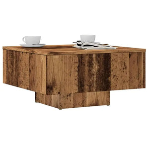 Vieux Bois | Table basse en bois avec rangement, finition patinée