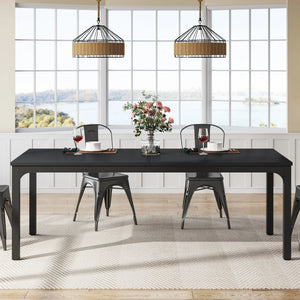 Manufacture | Grande tavolo da pranzo in legno, stile industriale patinato