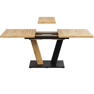 Ambiance | Ensemble table extensible et 4 chaises velours gris, 5 pièces
