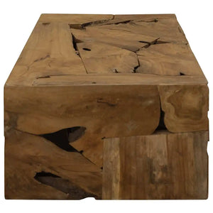 Teck | Table basse en teck véritable, finition huilée, fait main