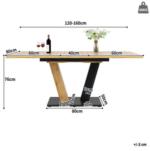 Ambiance | Ensemble table extensible et 4 chaises velours gris, 5 pièces
