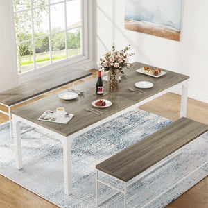 Manufacture | Grande tavolo da pranzo in legno, stile industriale patinato
