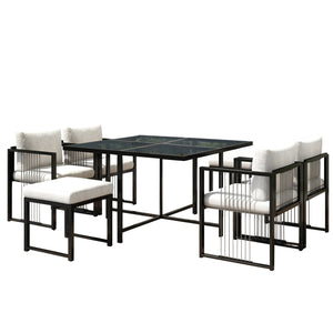 Ensemble repas de jardin Séville pour six convives