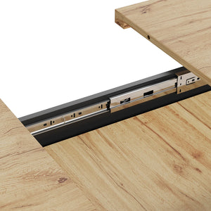 Clarté | Table de salle à manger en bois extensible avec éclairage LED intégré