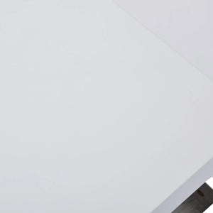 Pivot | Table basse pivotante à double plateau, effet marbre, blanc brillant, 70x70x36 cm
