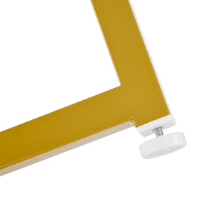 Compacte | Ensemble table ronde blanche 80cm et 4 chaises velours, pieds dorés