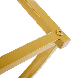 Compacte | Ensemble table ronde blanche 80cm et 4 chaises velours, pieds dorés